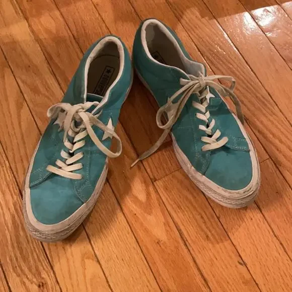 Converse All Stars chuck taylors teal men’s 9 - Picture 5 of 5